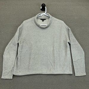 Banana Republic Women's Small Sweater Mock Turtleneck Grey Long Sleeve :8711